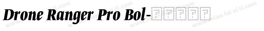 Drone Ranger Pro Bol字体转换